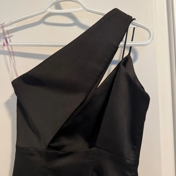 Meshki Aleena Asymmetrical Mini Dress Black XS - Picture 7 of 8